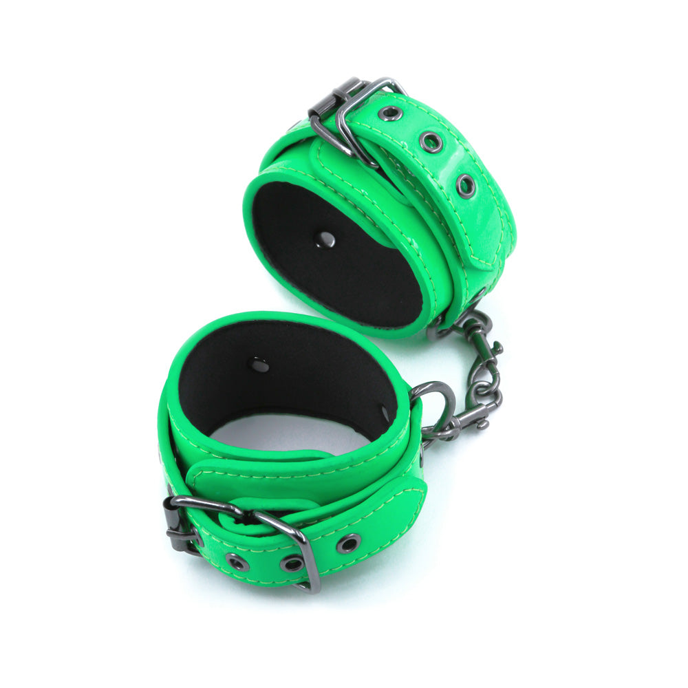 Electra Ankle Cuffs Green | 657447105128 | Available at EroticWarehouse.com