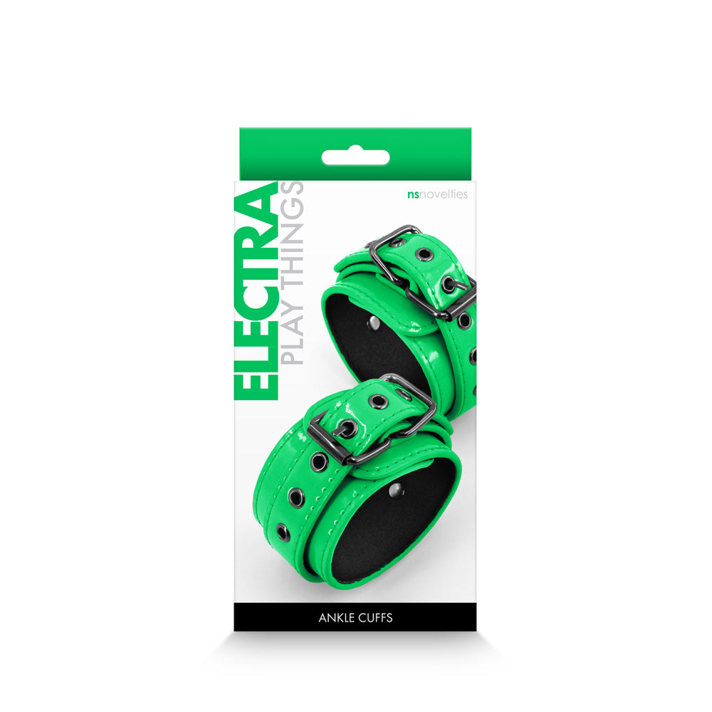 Electra Ankle Cuffs Green | 657447105128 | Available at EroticWarehouse.com