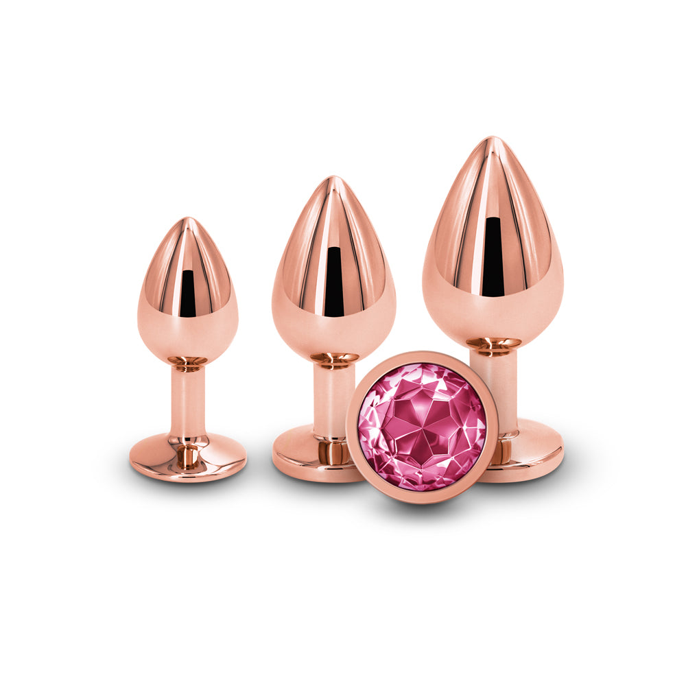 Rear Assets Trainer Kit Rose Gold Pink Gem | 657447105333 | Available at EroticWarehouse.com