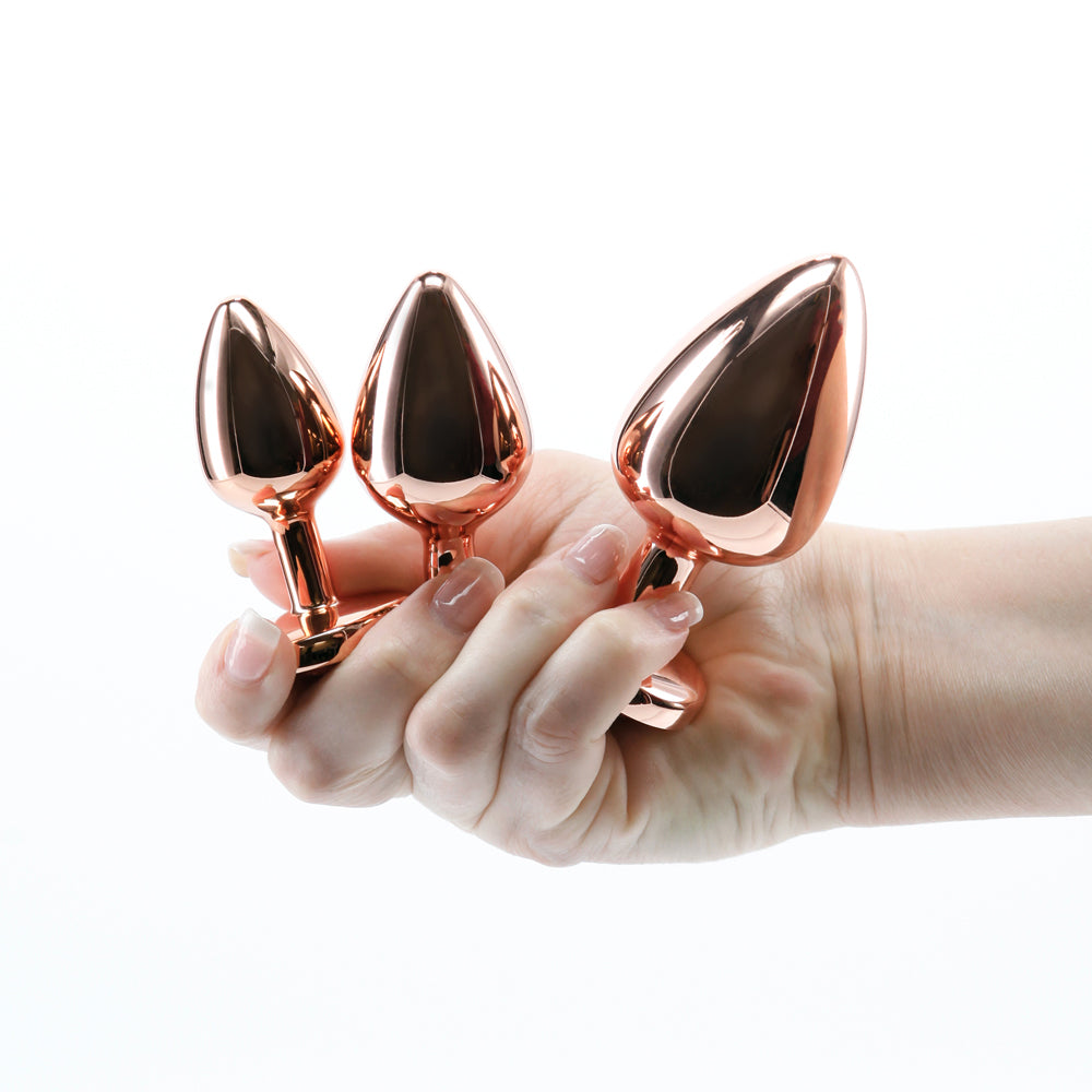 Rear Assets Trainer Kit Rose Gold Pink Gem | 657447105333 | Available at EroticWarehouse.com
