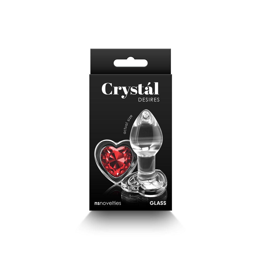 Crystal Desires Red Heart Small | 657447105883 | Available at EroticWarehouse.com