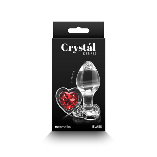 Crystal Desires Red Heart Medium | 657447105906 | Available at EroticWarehouse.com