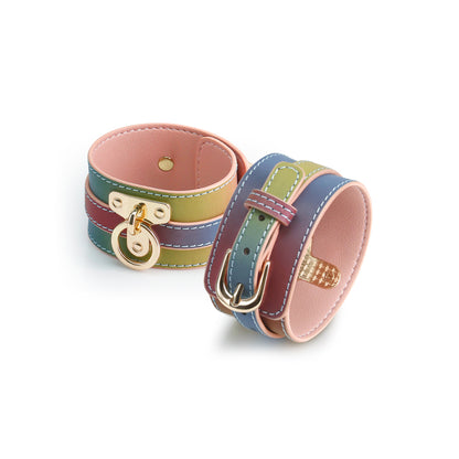 Spectra Bondage Ankle Cuffs Rainbow | 657447106293 | Available at EroticWarehouse.com