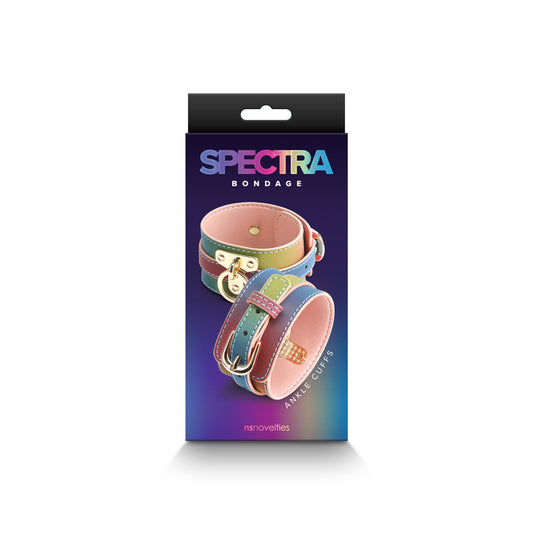 Spectra Bondage Ankle Cuffs Rainbow | 657447106293 | Available at EroticWarehouse.com