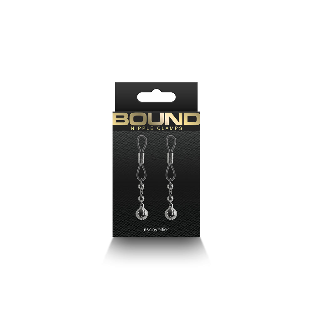 Bound Nipple Clamps D1 Gunmetal | 657447106804 | Available at EroticWarehouse.com