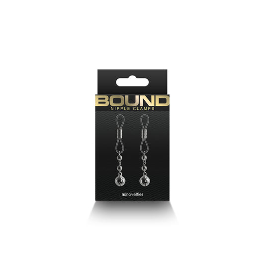 Bound Nipple Clamps D1 Gunmetal | 657447106804 | Available at EroticWarehouse.com