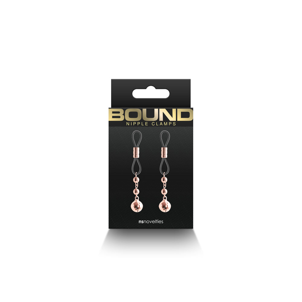 Bound Nipple Clamps D1 Rose Gold | 657447106811 | Available at EroticWarehouse.com