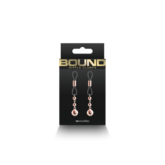 Bound Nipple Clamps D1 Rose Gold | 657447106811 | Available at EroticWarehouse.com