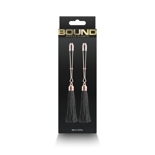 Bound Nipple Clamps T1 Black | 657447106835 | Available at EroticWarehouse.com
