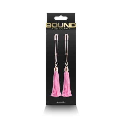 Bound Nipple Clamps T1 Pink | 657447106859 | Available at EroticWarehouse.com