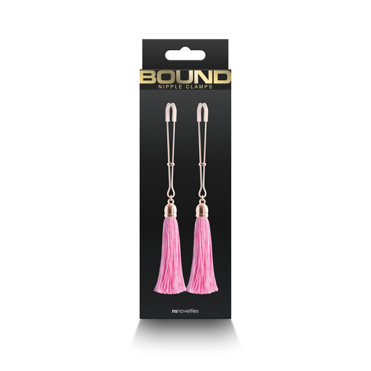 Bound Nipple Clamps T1 Pink | 657447106859 | Available at EroticWarehouse.com