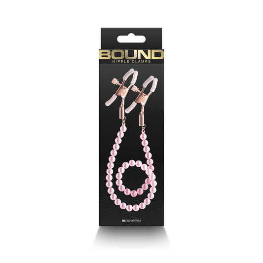 Bound Nipple Clamps Dc1 Pink | 657447106880 | Available at EroticWarehouse.com
