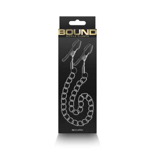 Bound Nipple Clamps Dc2 Gunmetal | 657447106903 | Available at EroticWarehouse.com