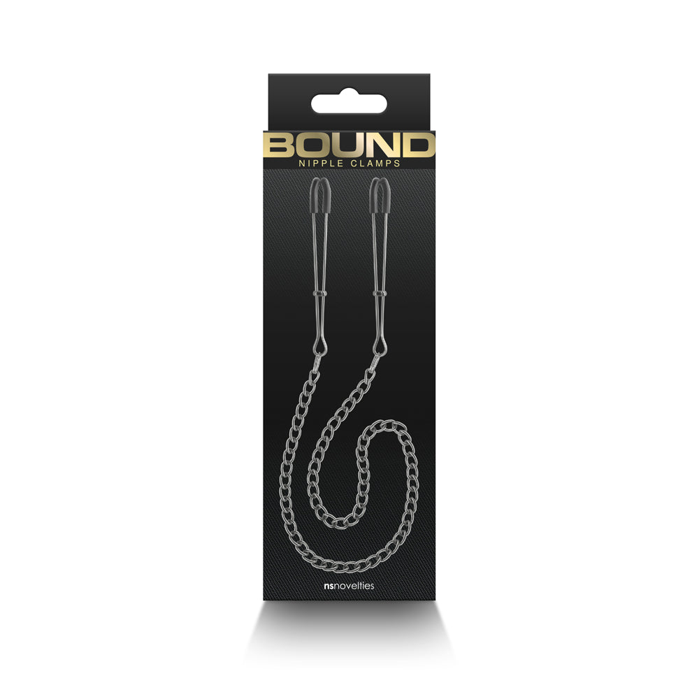 Bound Nipple Clamps Dc3 Gunmetal | 657447106927 | Available at EroticWarehouse.com