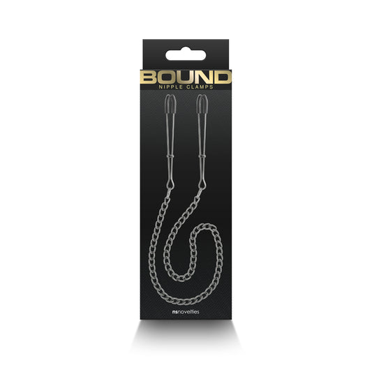 Bound Nipple Clamps Dc3 Gunmetal | 657447106927 | Available at EroticWarehouse.com