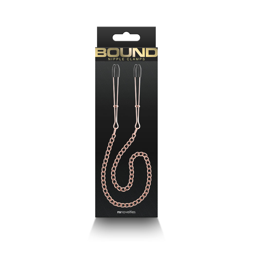 Bound Nipple Clamps Dc3 Rose Gold | 657447106934 | Available at EroticWarehouse.com