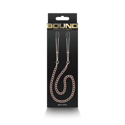 Bound Nipple Clamps Dc3 Rose Gold | 657447106934 | Available at EroticWarehouse.com