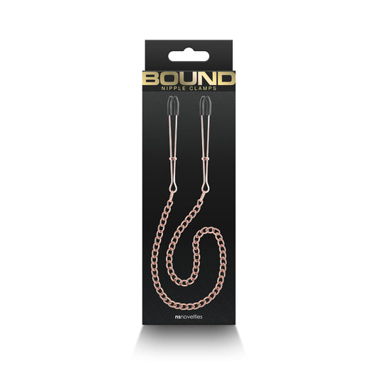 Bound Nipple Clamps Dc3 Rose Gold | 657447106934 | Available at EroticWarehouse.com