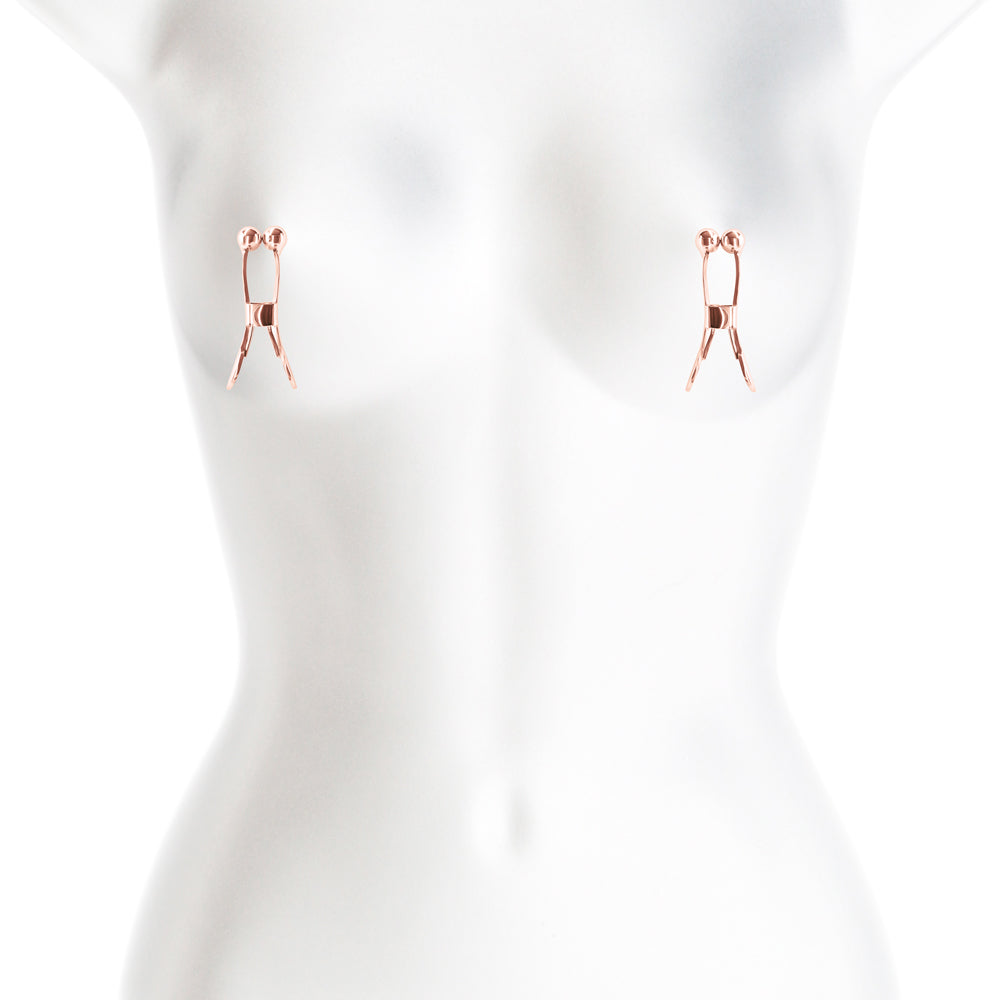 Bound Nipple Clamps C1 Rose Gold | 657447106958 | Available at EroticWarehouse.com