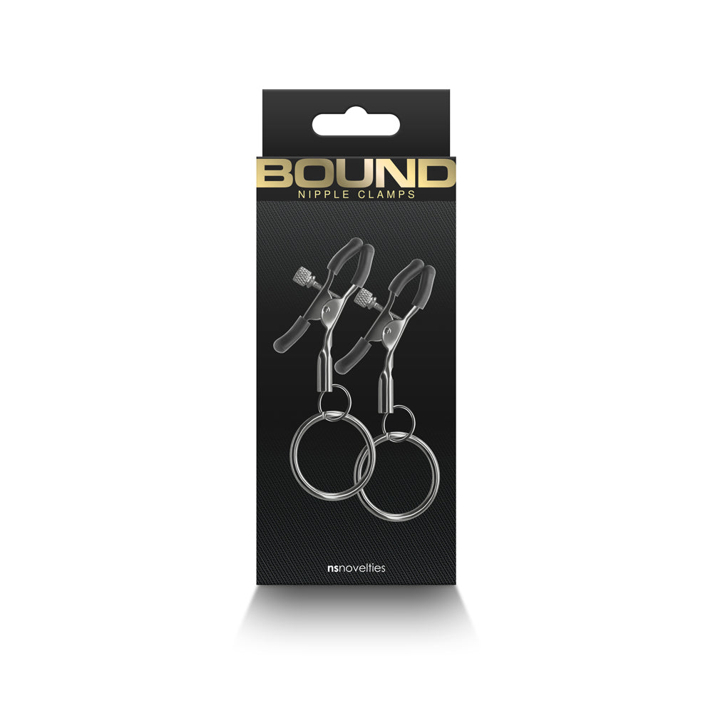 Bound Nipple Clamps C2 Gunmetal | 657447106965 | Available at EroticWarehouse.com