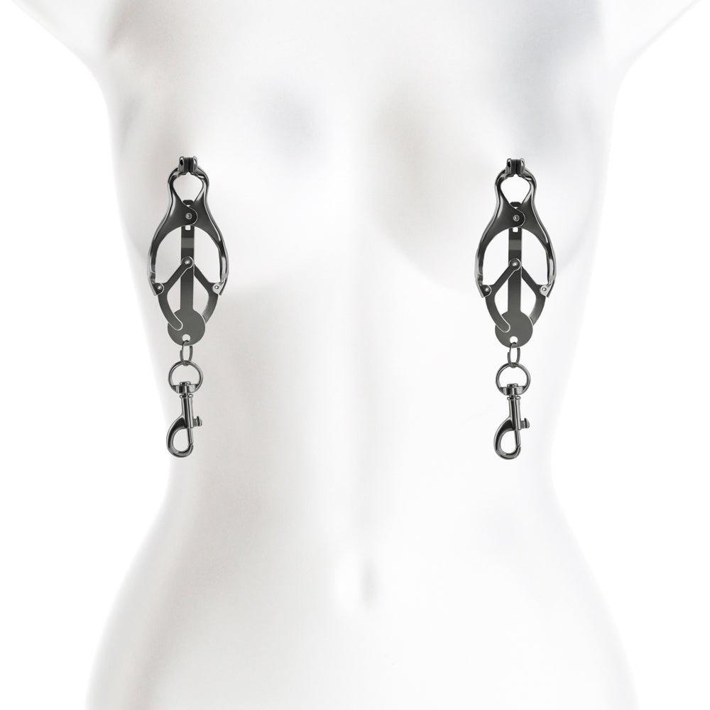 Bound Nipple Clamps C3 Gunmetal | 657447106989 | Available at EroticWarehouse.com