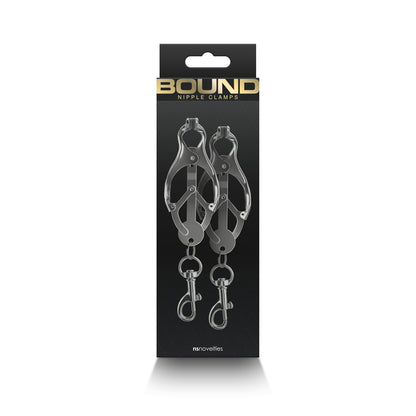 Bound Nipple Clamps C3 Gunmetal | 657447106989 | Available at EroticWarehouse.com