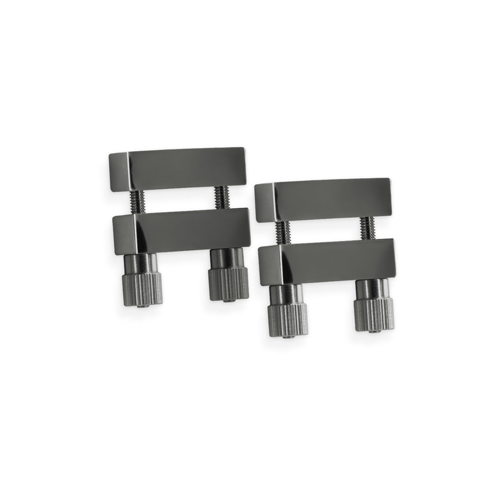 Bound Nipple Clamps V1 Gunmetal | 657447107009 | Available at EroticWarehouse.com