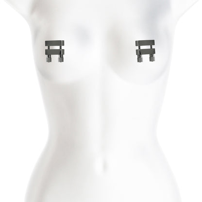 Bound Nipple Clamps V1 Gunmetal | 657447107009 | Available at EroticWarehouse.com