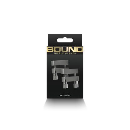 Bound Nipple Clamps V1 Gunmetal | 657447107009 | Available at EroticWarehouse.com