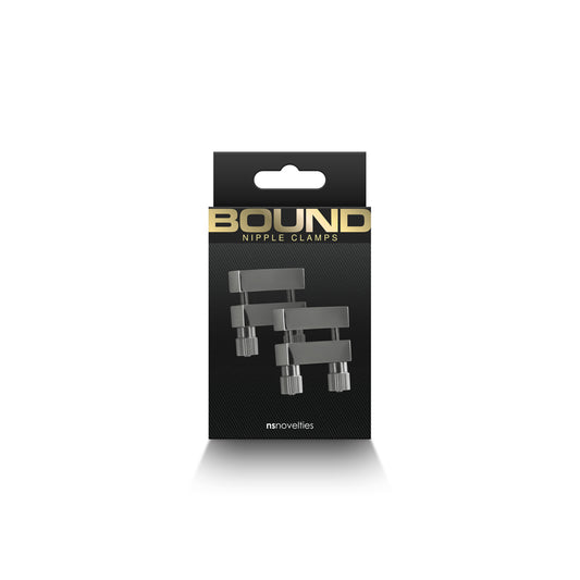 Bound Nipple Clamps V1 Gunmetal | 657447107009 | Available at EroticWarehouse.com