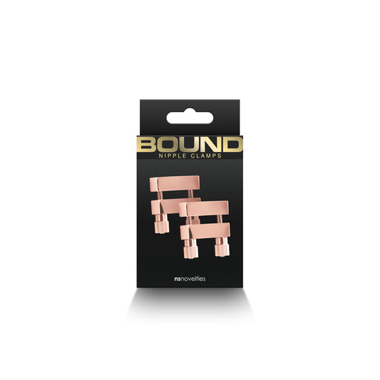 Bound Nipple Clamps V1 Rose Gold | 657447107016 | Available at EroticWarehouse.com