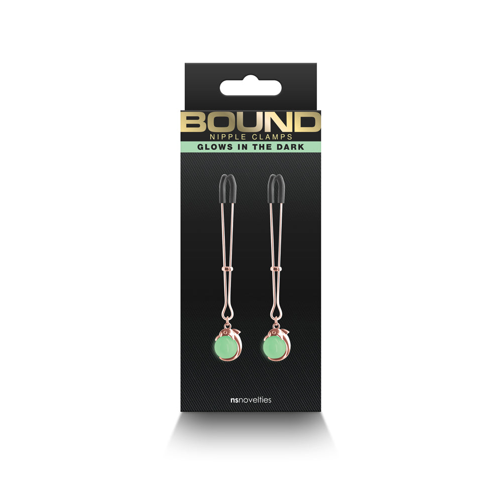 Bound Nipple Clamps G1 Rose Gold | 657447107191 | Available at EroticWarehouse.com
