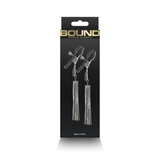 Bound Nipple Clamps D2 Gunmetal | 657447107238 | Available at EroticWarehouse.com