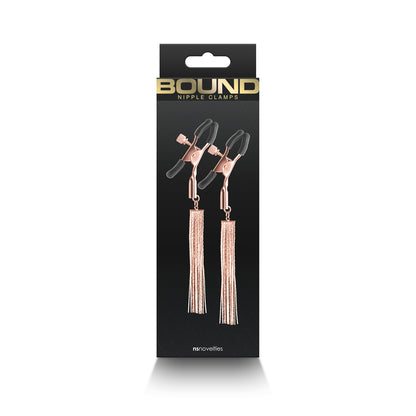 Bound Nipple Clamps D2 Rose Gold | 657447107245 | Available at EroticWarehouse.com