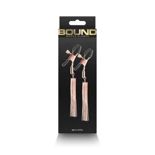 Bound Nipple Clamps D2 Rose Gold | 657447107245 | Available at EroticWarehouse.com