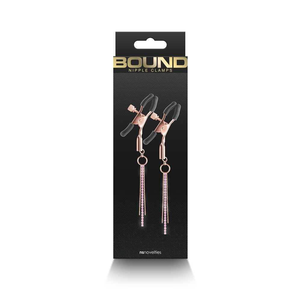 Bound Nipple Clamps D3 Rose Gold | 657447107269 | Available at EroticWarehouse.com