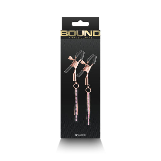 Bound Nipple Clamps D3 Rose Gold | 657447107269 | Available at EroticWarehouse.com