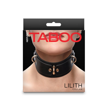 Hustler's Taboo Lilith Collar Black | 657447108440 | Available at EroticWarehouse.com