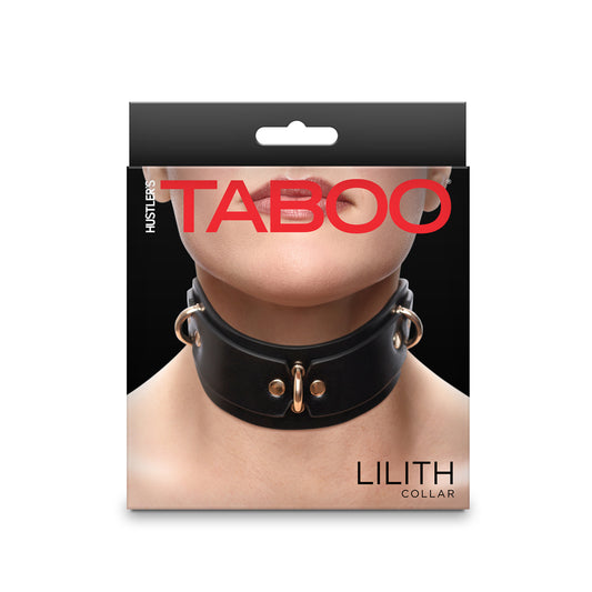 Hustler's Taboo Lilith Collar Black | 657447108440 | Available at EroticWarehouse.com