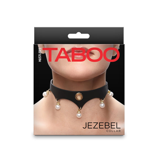 Hustler's Taboo Jezebel Collar Black | 657447108457 | Available at EroticWarehouse.com