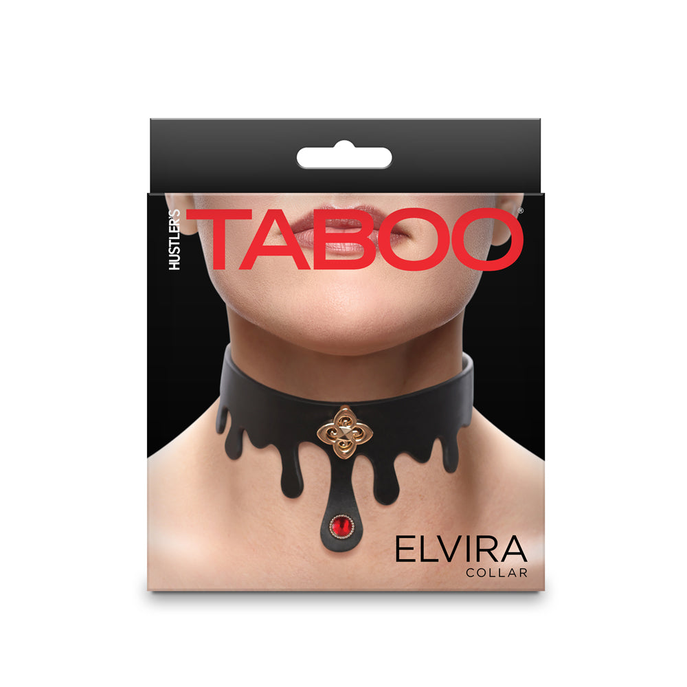 Hustler's Taboo Elvira Collar Black | 657447108471 | Available at EroticWarehouse.com