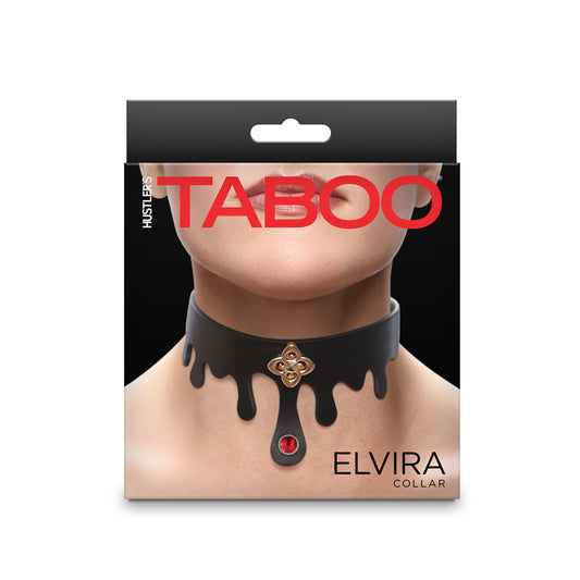 Hustler's Taboo Elvira Collar Black | 657447108471 | Available at EroticWarehouse.com