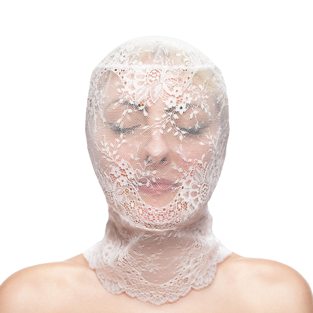 Hustler's Taboo Lace Hood White | 657447108518 | Available at EroticWarehouse.com