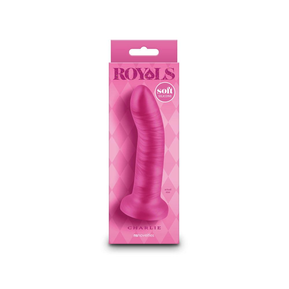 Royals 5" Charlie Metallic Pink | 657447109157 | Available at EroticWarehouse.com
