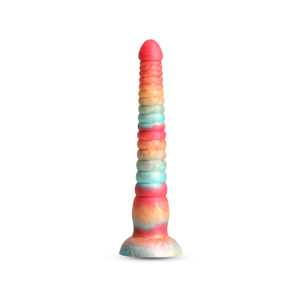 Colours Stacked 9" Dildo Red/Gold | 657447110634 | Available at EroticWarehouse.com
