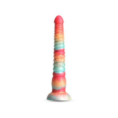 Colours Stacked 9" Dildo Red/Gold | 657447110634 | Available at EroticWarehouse.com