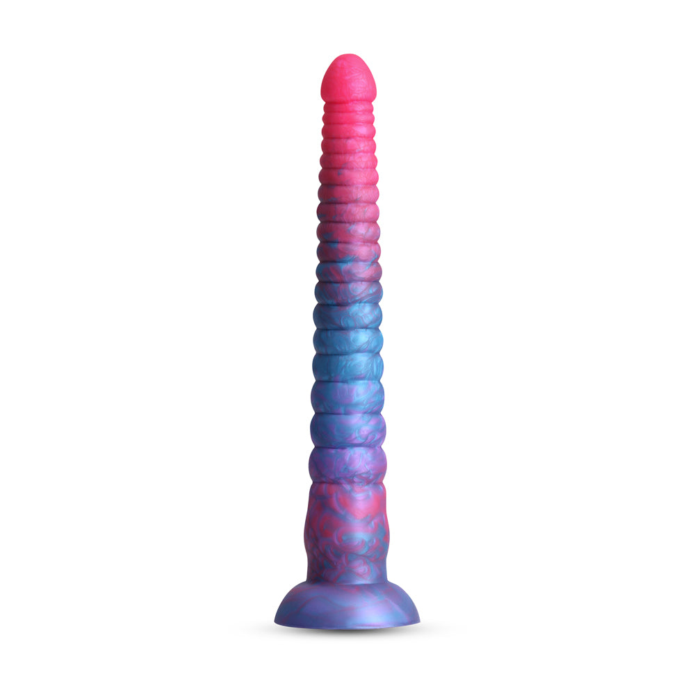 Colours Stacked 12" Dildo Pink/Blue | 657447110665 | Available at EroticWarehouse.com