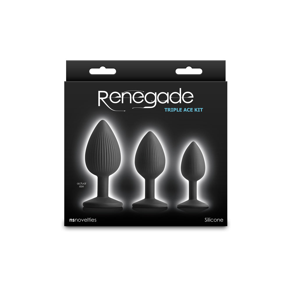Renegade Triple Ace Kit Black | 657447110764 | Available at EroticWarehouse.com