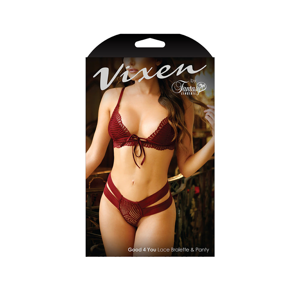 Good 4 You Lace Bralette & Panty L/Xl | 657447301278 | Available at EroticWarehouse.com