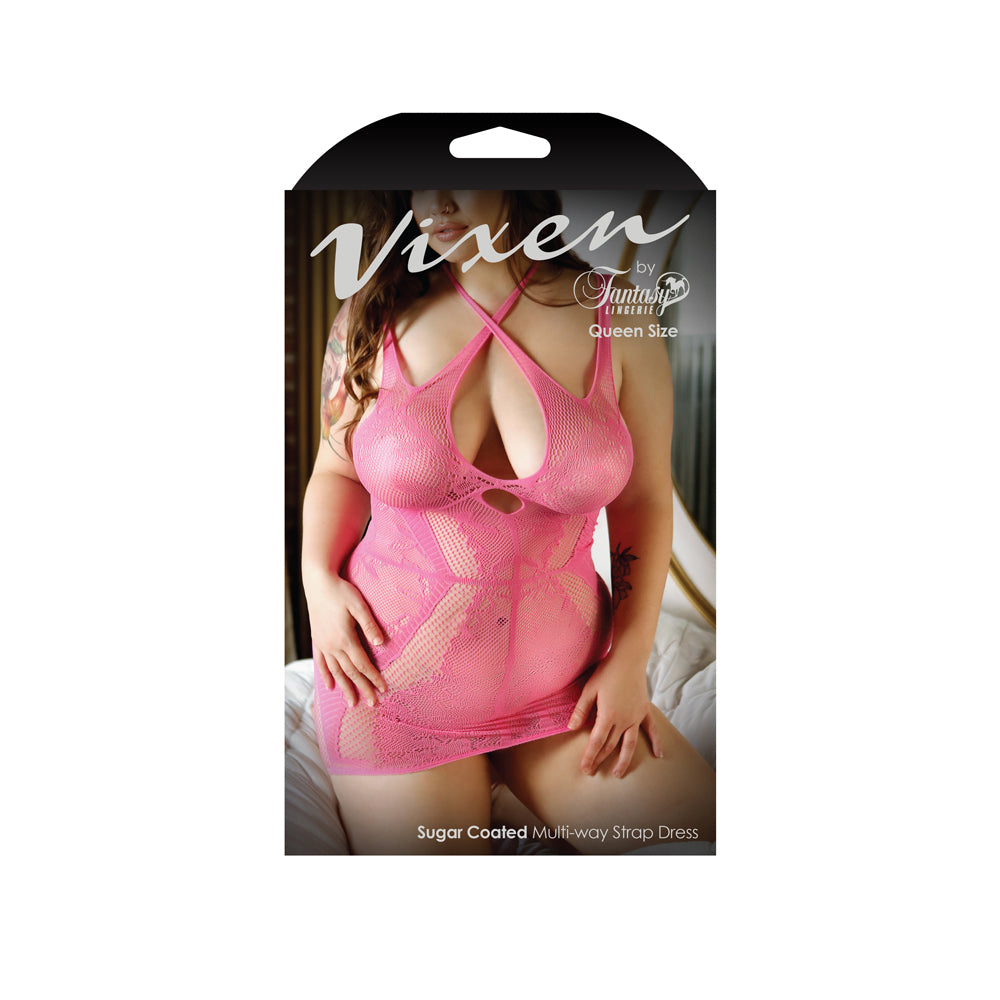 Sugar Coated Lace Net Dress Queen Size | 657447304682 | Available at EroticWarehouse.com